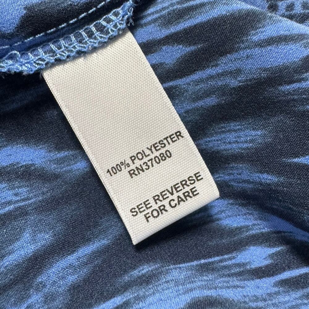 Cato Est 1946 14/16W Blue Black Pattern Sleeveless Blouse Polyester - Picture 6 of 11